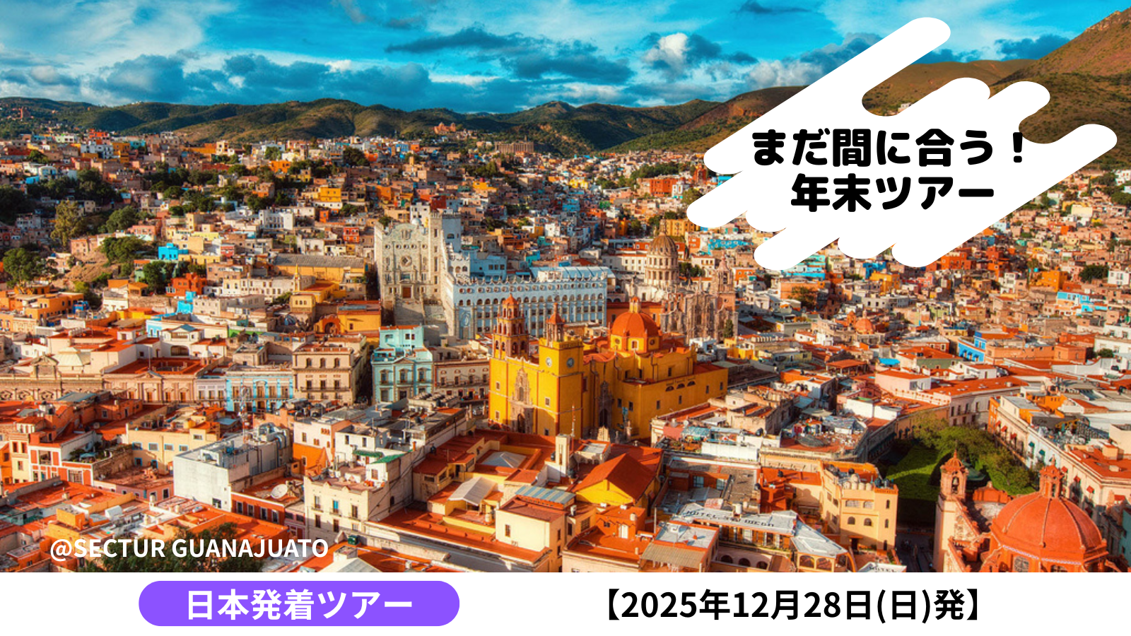 【まだ間に合う！年末スぺシャルツアー】絶景と世界遺産！グアナフアトとメキシコシティ6日間